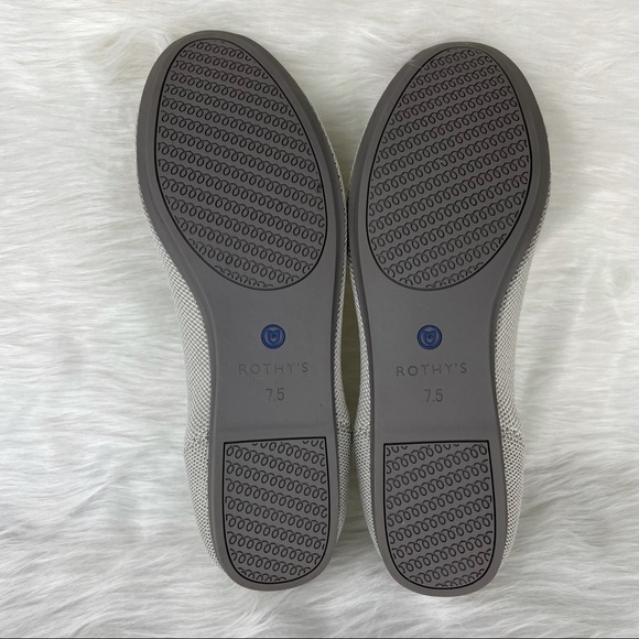 Rothy’s the Flat Flax Birdseye Retired Color Size 7.5 EUC Ballet Flats - Picture 12 of 12